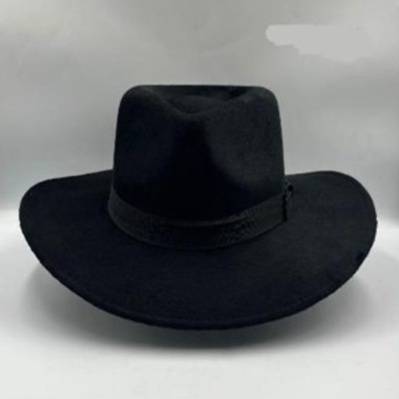 Australian cowboy hat waterproof jet black outdoor style