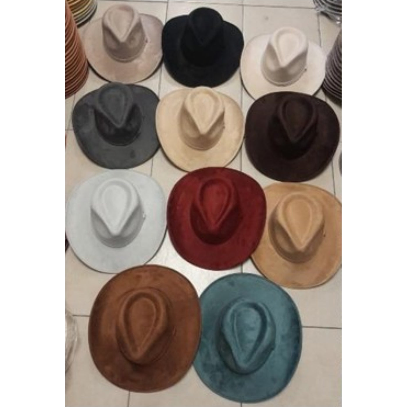 Billy Cowboy Fedora Hat Western Style Camel