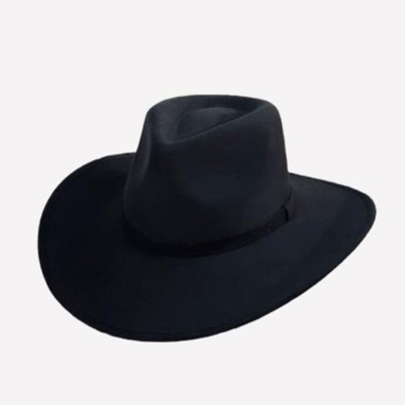 Billy Cowboy Fedora Hat Western Style Black
