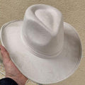 Billy Cowboy Fedora Hat Western Style Ivory