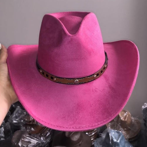 Cowboy Peak Hat Western Style Ranchwear Pink