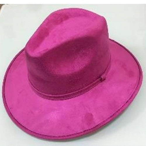Explorer Fedora Hat Western Style Pink