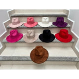 Heart Crown Fedora Hat Western Style