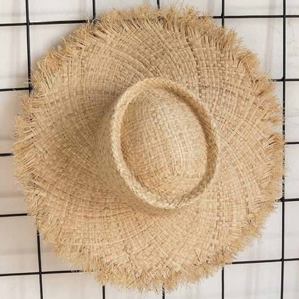 Straw Golf Hat Wide Brim Sun Hat