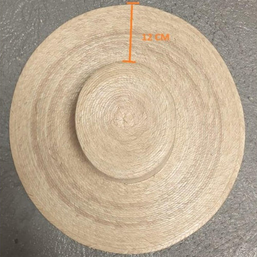 Cordoba straw hat wide brim style in beige woven finish
